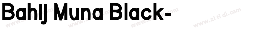 Bahij Muna Black字体转换